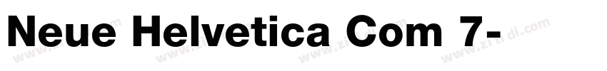 Neue Helvetica Com 7字体转换